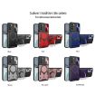 Moto G62 Silver CD Texture Camshield Case with Magnetic Holder - 2