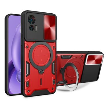 Motorola Edge 30 Neo Red Camshield Magnetic Holder Phone Case - 1