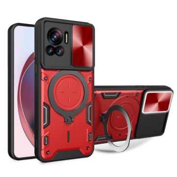 Motorola Edge 30 Ultra Red Camshield Magnetic Holder Phone Case - 1