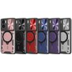 Moto G05 CD Texture Camshield Magnetic Holder Case - Silver - 2