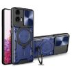 Moto G24 Power CD Texture Camshield Magnetic Holder Case - Blue - 1