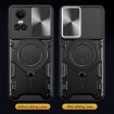 OPPO Reno10 5G Silver Case: CD Texture, Sliding Camshield, Magnetic Holder - 6