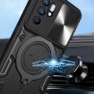 OPPO Reno 6 4G Purple Camshield Magnetic Holder Phone Case - 4