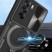 OPPO Reno12 5G Blue Camshield Magnetic Holder Phone Case Global CD Texture - 4