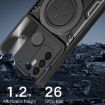 OPPO A53 4G Black CD Texture Camshield Magnetic Holder Case - 7