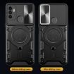 OPPO A53 4G Silver Camshield Magnetic Holder Phone Case CD Texture - 6
