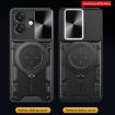 OPPO A3x 5G/4G CD Texture Camshield Magnetic Holder Case Black - 6