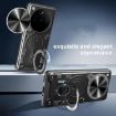 OPPO Find X8 Pro Silver CD Texture Camshield Magnetic Holder Case - 7