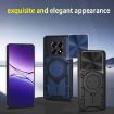 OPPO F29 5G Silver Phone Case with CD Texture & Magnetic Holder - 3