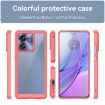 Motorola Edge 40 Red Acrylic Hybrid TPU Phone Case - Colorful Series - 2