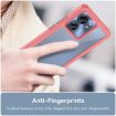 Motorola Edge 2023 Red Acrylic Hybrid TPU Phone Case - Colorful Series - 5