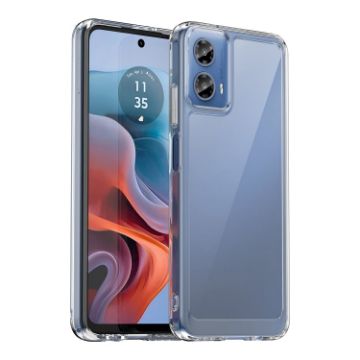 Motorola Moto G34 Colorful Series Acrylic TPU Phone Case - Transparent - 1