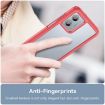 Motorola Moto G53 5G Red Acrylic Hybrid TPU Phone Case - Colorful Series - 5