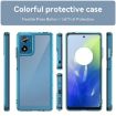Moto G24 Power Case - Colorful Series Acrylic Hybrid TPU (Transparent Blue) - 2