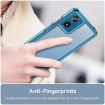 Moto G24 Power Case - Colorful Series Acrylic Hybrid TPU (Transparent Blue) - 5