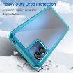 Motorola Moto G14 Acrylic Hybrid TPU Phone Case - Transparent Blue - 3