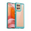 Motorola Edge 50 Transparent Blue Acrylic TPU Phone Case - 1