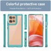 Motorola Edge 50 Transparent Blue Acrylic TPU Phone Case - 2