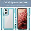 Moto G35 5G Colorful Series Acrylic TPU Case - Transparent Blue - 2