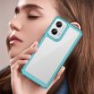 Moto G35 5G Colorful Series Acrylic TPU Case - Transparent Blue - 7
