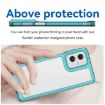 Motorola Moto G55 5G Acrylic Hybrid TPU Case - Transparent Blue - 4