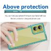 Motorola Moto G85 Transparent Blue Acrylic Hybrid TPU Phone Case - 4