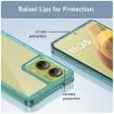 Motorola Moto G85 Transparent Blue Acrylic Hybrid TPU Phone Case - 6