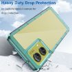 Motorola S50 Neo Transparent Blue Acrylic TPU Phone Case - 3