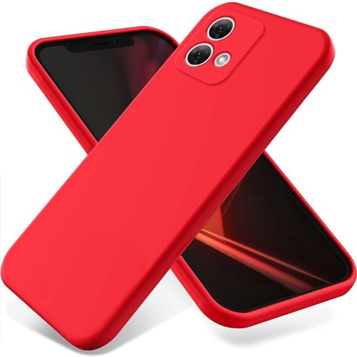 Moto G84 5G Red Silicone Dropproof Full Coverage Case - 1