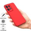 Motorola Edge 50 Pro Red Liquid Silicone Dropproof Phone Case - 5
