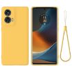 Moto G85 Yellow Silicone Dropproof Full Coverage Case - Solid Color - 1