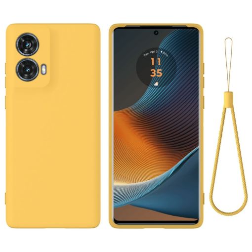 Moto G85 Yellow Silicone Dropproof Full Coverage Case - Solid Color - 1