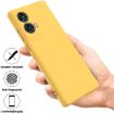 Moto G85 Yellow Silicone Dropproof Full Coverage Case - Solid Color - 2