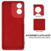 Motorola Moto E14 Red Liquid Silicone Dropproof Full Coverage Case - 6