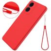 Motorola Moto E14 Red Liquid Silicone Dropproof Full Coverage Case - 7