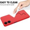 Motorola Moto E14 Red Liquid Silicone Dropproof Full Coverage Case - 8