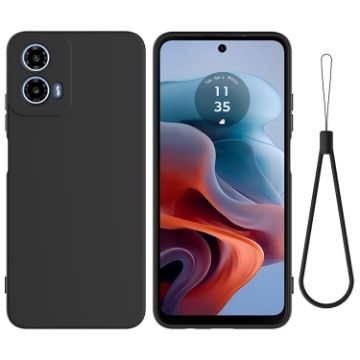 Moto G Power 2024 Black Silicone Dropproof Full Coverage Case - 1