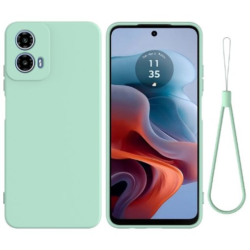 Moto G Power 2024 Green Silicone Dropproof Full Coverage Case - 1