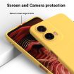 Motorola Moto G35 Yellow Liquid Silicone Dropproof Phone Case - 4