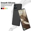 Moto G75 Black Silicone Dropproof Full Coverage Case - Solid Color - 3