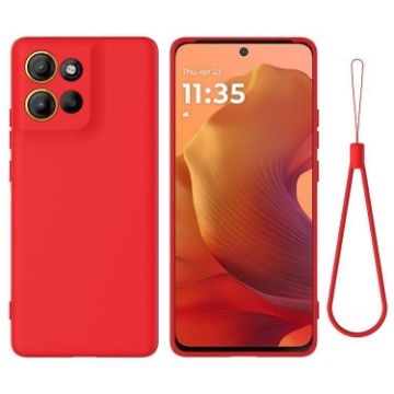 Moto G15 Power Red Silicone Dropproof Full Coverage Case - 1