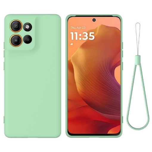 Moto G15 Power Green Silicone Dropproof Full Coverage Case - 1