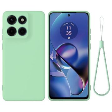 Motorola Edge 60 Stylus Green Liquid Silicone Dropproof Phone Case - 1