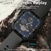 G96 Rugged Smart Watch 1.85" HD Screen, Bluetooth Calling, Heart Rate/Blood Oxygen Monitoring (Black) - 6