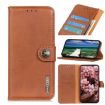 Xiaomi 14 Ultra KHAZNEH Brown Cowhide Texture Flip Leather Case - 1
