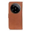 Xiaomi 14 Ultra KHAZNEH Brown Cowhide Texture Flip Leather Case - 3