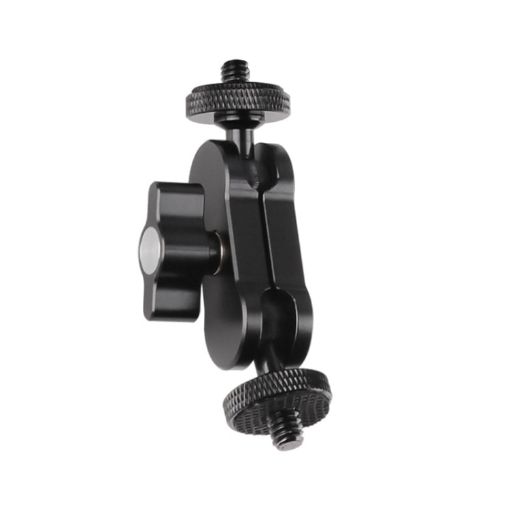 360 Pivot Magic Arm Mount - 1/4" Ball Head Bracket, Black - 1