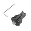 Adjustable 1/4" Screw Metal Action Camera Adapter - Black - 2