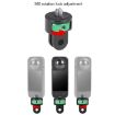 Adjustable 1/4" Screw Metal Action Camera Adapter - Green Black - 3