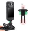 Adjustable 1/4" Screw Metal Action Camera Adapter - Green Black - 4